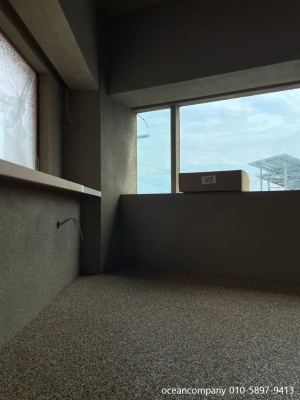부산 해운대 카페바닥 콩자갈 시공